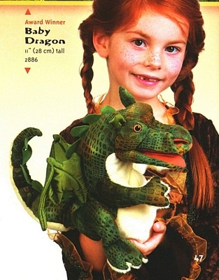 Folkmanis Puppet - Baby Dragon