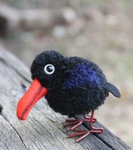 Steiff Hucky Raven Bird Woollen 8cm – vintage