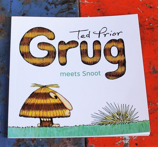 Book - Grug Meets Snoot - morpeth gift gallery hunter valley grug meets snoot book children's story ted prior 40th birthday anniversary 2019 australian character