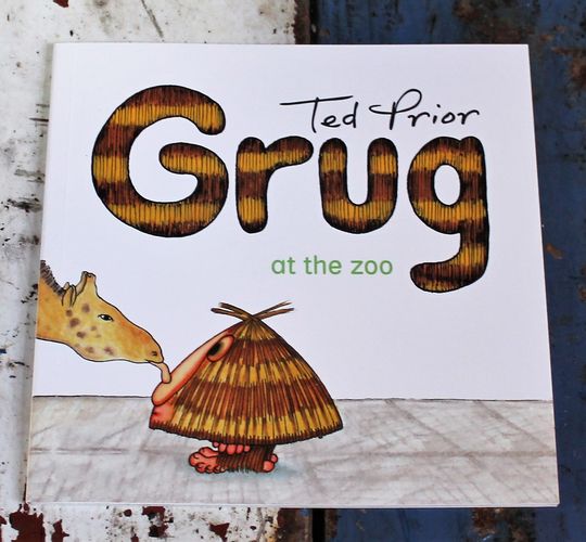 Book - Grug at the Zoo - morpeth gift gallery hunter valley grug and the zoo book children's story ted prior 40th birthday anniversary 2019 australian character