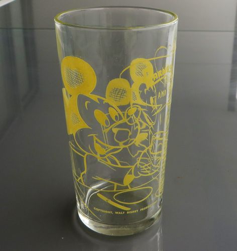 Barnes Honey Mickey Mouse Glass - morpeth antique centre hunter valley swanky swig glass barnes honey mickey mouse 1950's retro collectable condiment jar Kraft ETA Sanitarium Cottee's