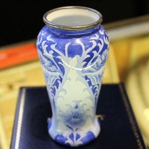 Moorcroft Enamel Vase – Blue Poppy