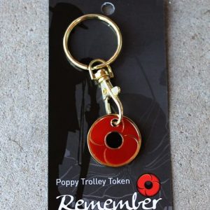 Red Poppy Key Ring