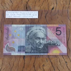 Australian ‘Federation’ Five Dollar Note
