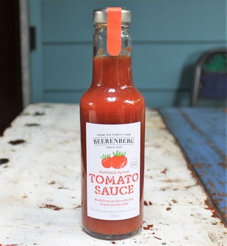 Beerenberg - Tomato Sauce - morpeth gift gallery hunter valley gourmet foods beerenberg australian made tomato family owned business sauce dressing marinade jam conserve chutney relish curd marmalade honey simmer one pot cook