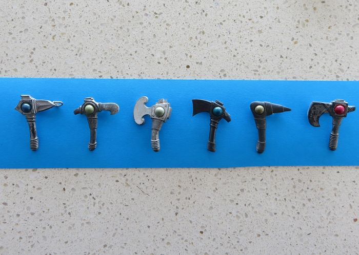 German Badge Set - Axes - morpeth anrtique centre hunter valley german world war two II WHW winterhilfswerk charity campaign relief tinnie badge third reich