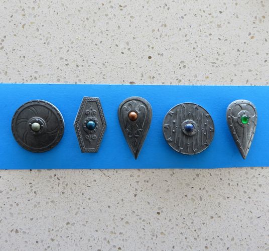 German Badge Set - Shields - morpeth anrtique centre hunter valley german world war two II WHW winterhilfswerk charity campaign relief tinnie badge third reich