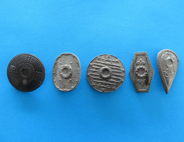 German Badge Set - Shields (no stones) - morpeth antique centre hunter valley german badge tinnie whw winter charity relief winterhilfswerk shields third reich
