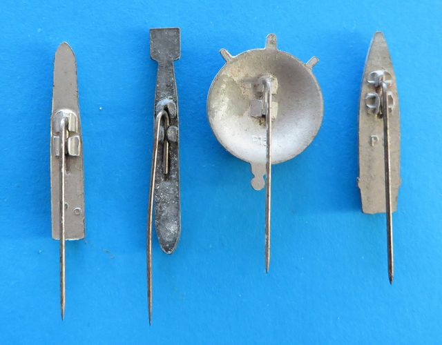 German Badge Set - Bombs - morpeth antique centre hunter valley german third reich winter charity relief WHW winterhilfswerk campaign tinnie badges