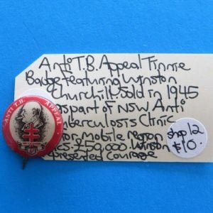Australian Winston Churchill Anti TB Badge