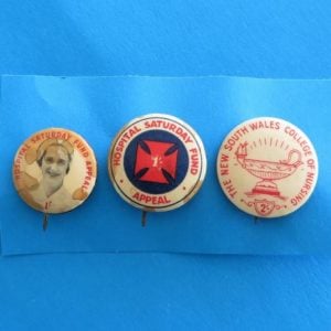 Nursing College & Hospital Fund Badge Trio