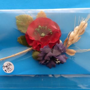 German Charity Poppy & Cornflower Sprig