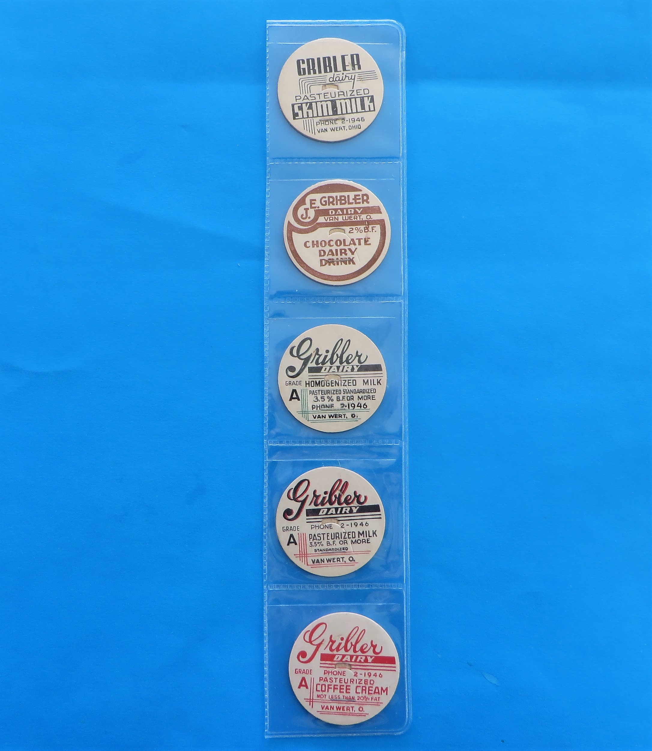 Gribler Dairy Milk Bottle Caps - morpeth antique centre hunter valley milk bottle cap top american australian POG Pogs children's game dairy gribler glass collectable