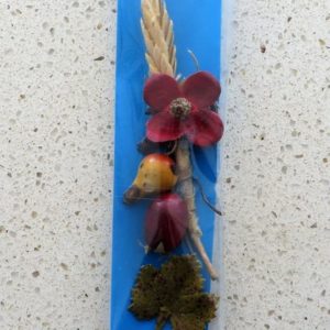 German Charity Flower & Fruits Pin