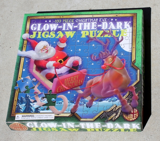 Jigsaw Puzzle - Christmas Eve - morpeth gift gallery hunter valley Christmas family fun glow in the dark jigsaw puzzle evehouse of marbles