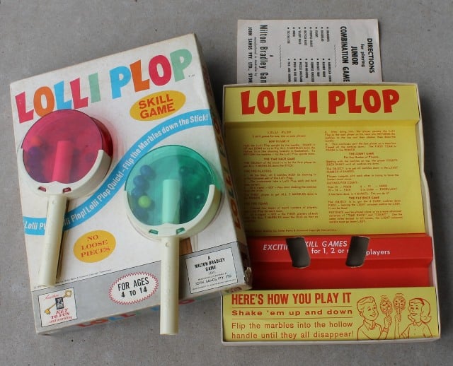 'Lolli Plop' Game - As Found Condition - morpeth antique centre hunter valley retro 1962 milton bradley game