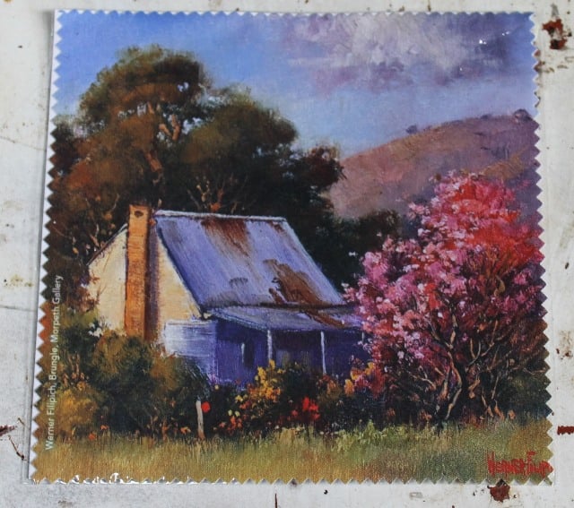 Cleaning Cloth - Country Cottage - morpeth gift gallery hunter valley micro fibre cleaning cloth lens reading glasses camera discs computer screen watches keyboards werner filipich brungle new south wales country cottage homestead