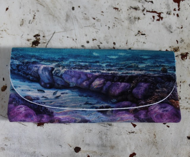Glasses Case - Ocean Reef - morpeth gift gallery hunter valley glasses case robyn collier colier ocean reef barrier under water world lady elliot's jewels australian natural wonder world