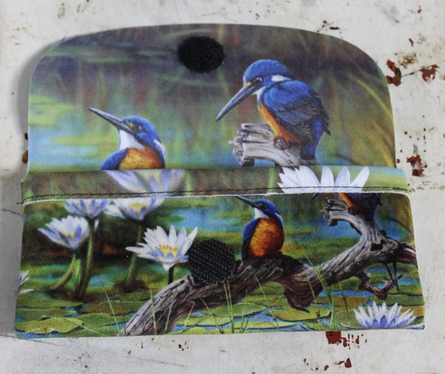 Glasses Case - Kingfishers - morpeth gift gallery hunter valley glasses case james hough fishing the backwater azure kingfisher