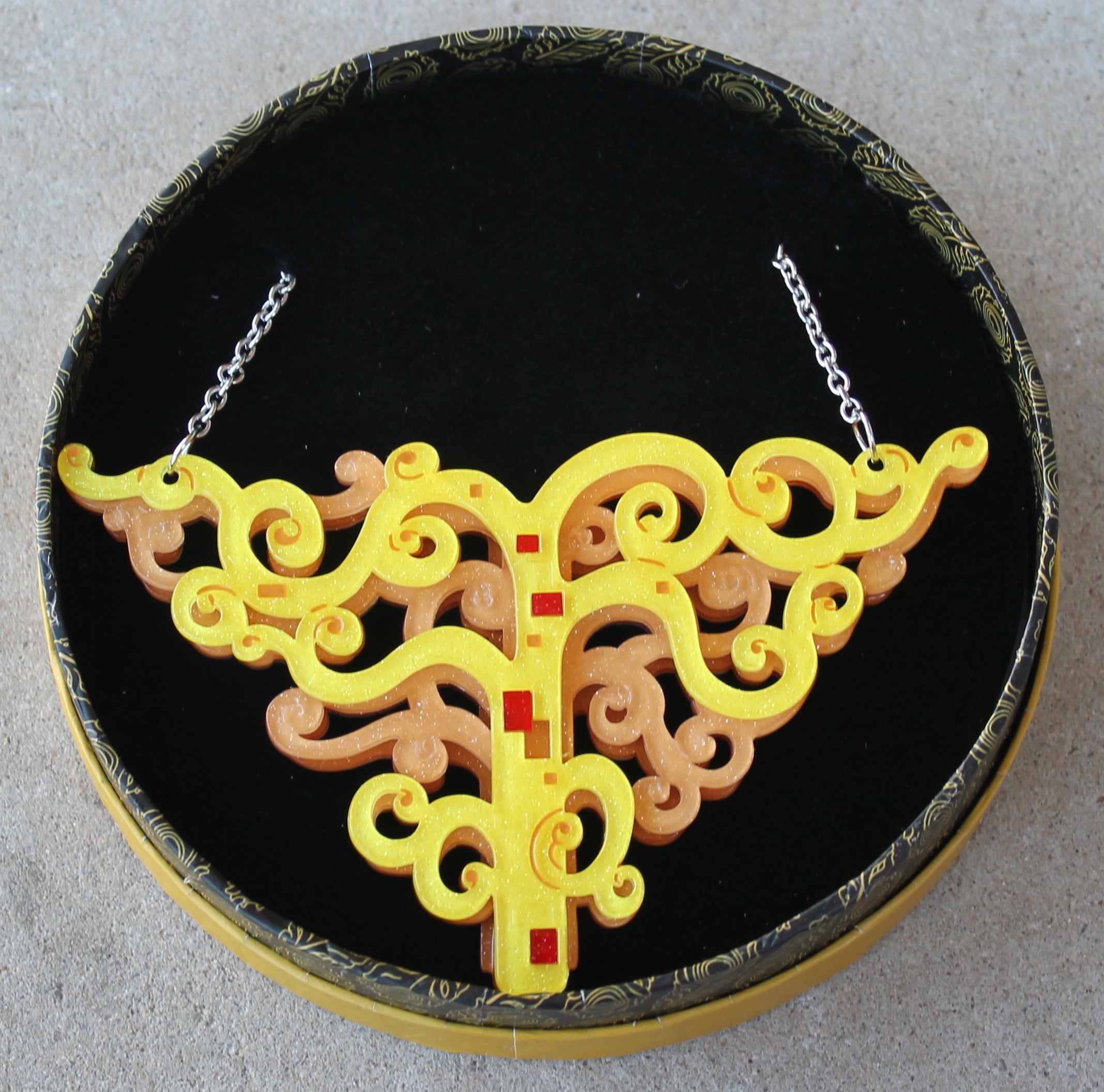 Erstwilder Necklace - Tree of Life - morpeth antique centre hunter valley erstwilder enamel pin doggo darkness earring brooch necklace art nouveau tree of life retro enamel pin up collectable