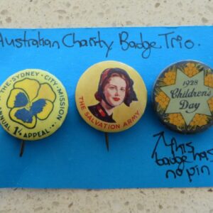 Australian Charity Badge Trio