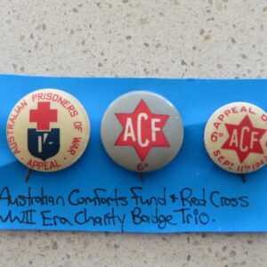 Australian Comforts Fund Badge Trio
