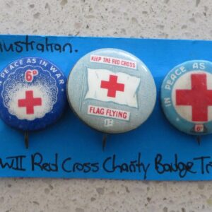 Australian Red Cross Charity Badge Trio