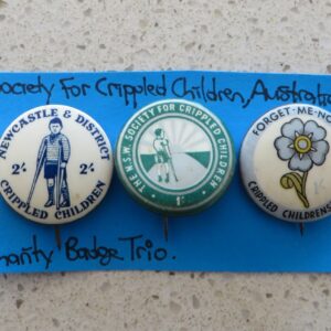 Society for Crippled Children Australia Badge Trio