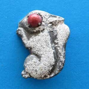 German Charity Badge – Squirrel (Red)