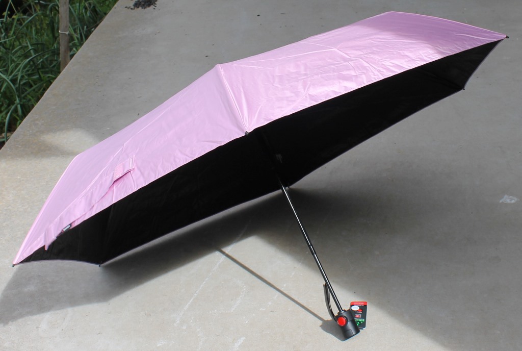 Umbrella Knirps Duomatic Pink with Black underside - Umbrella Knirps Duomatic Pink with Black underside - Image 4