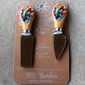 Cheese Knife Duo – Parrots