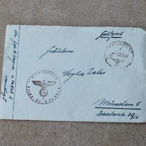 German Army Love Letter – July 1943