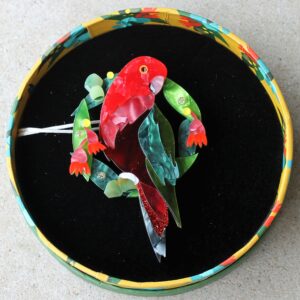 Erstwilder Brooch – King of Christmas (Parrot)