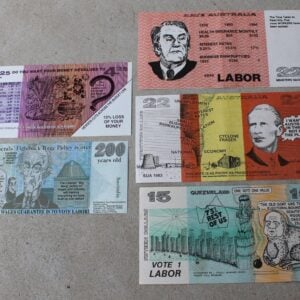 Australian Funny Money Banknote Set of Five