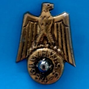 German Charity Badge – Eagle (Silver Hematite)