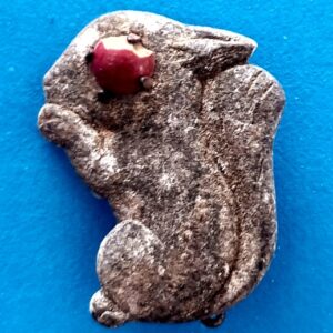 German Charity Badge – Squirrel (Red)