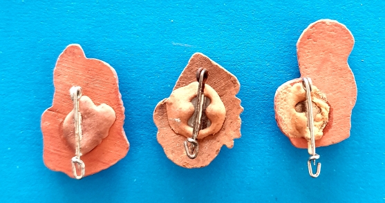 German Charity Badge Trio - Zodiacs - morpeth antique centre hunter valley german world war two II third reich WHW winter charity relief token glass metal plastic donation pin badge zodiacs