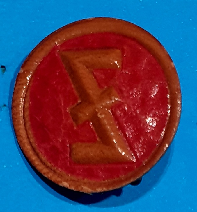 German Charity Badge - Rune - morpeth antique centre hunter valley world war two hitler youth hostel runic norse viking symbol whw winter charity relief winterhilfswerk Germany third Reich