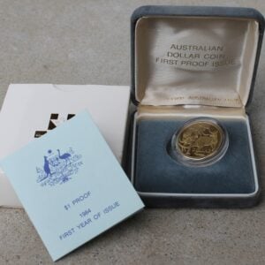 Australian One Dollar Coin – First Issue 1984 Proof