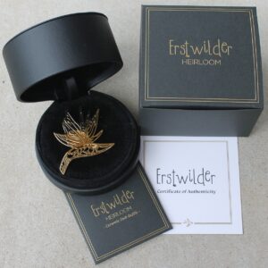 Erstwilder Pomander Brooch – Birds of a Feather (Strelitzia)