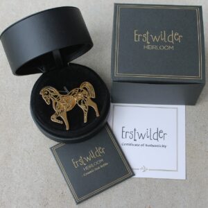 Erstwilder Pomander Brooch – Friesian Fancy (Horse)