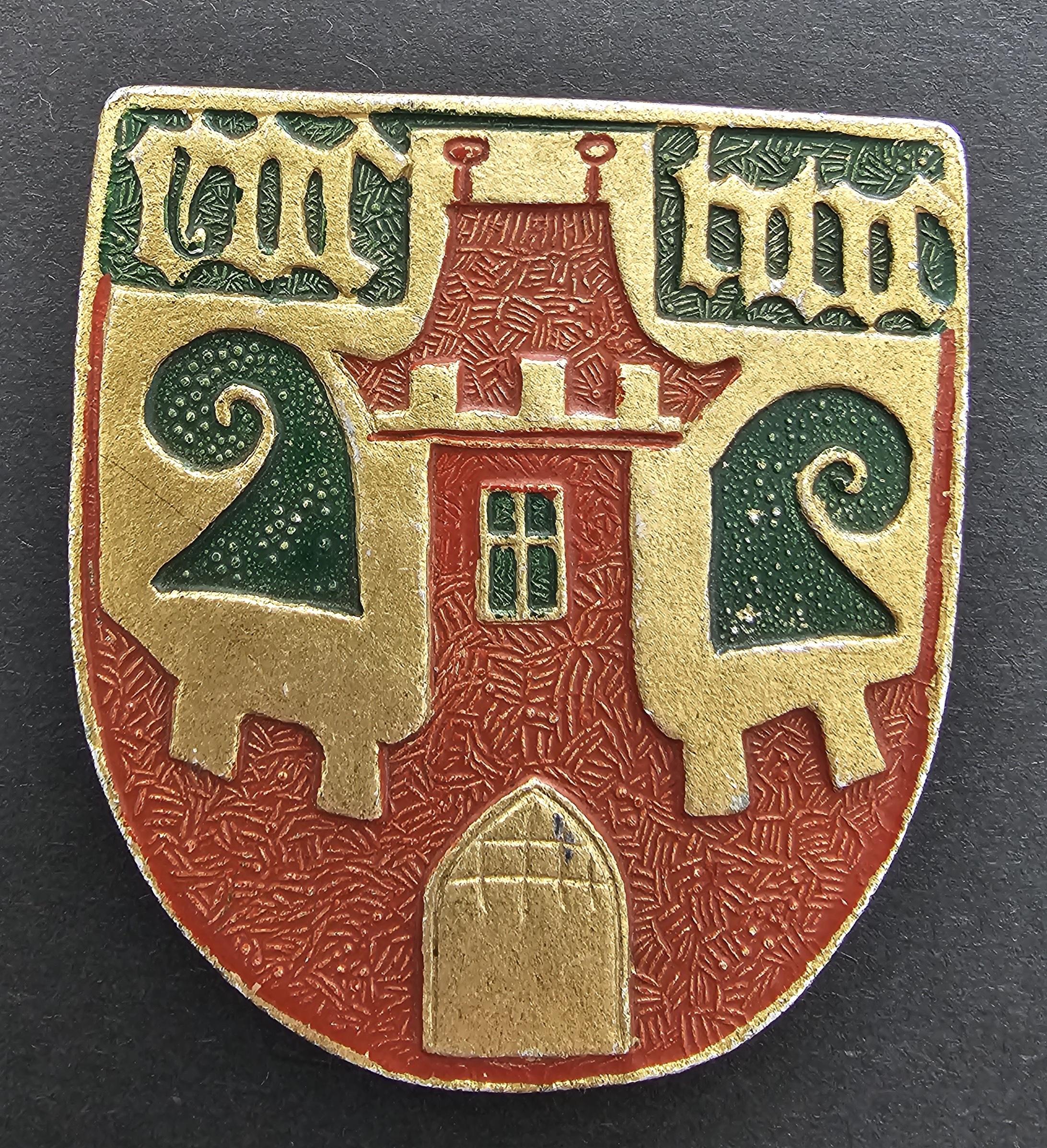 German Badge - Rochlitz Festival 1936 - morpeth antique centre hunter valley germany third reich home festival heimatfest rochlitz 1936 1000th anniversary of control nsdap flossenburg concentration camp GDR east soviet ussr