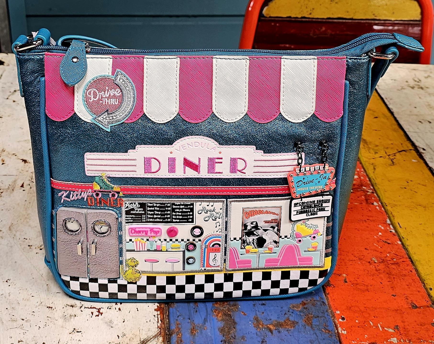 Vendula Taylor Bag - Diner - morpeth gift gallery hunter region valley vendula london grab grace taylor tallulah mini bowler backpack wallet zip card coin purse phone case square pouch camera tote faye stella kitty's diner taylor