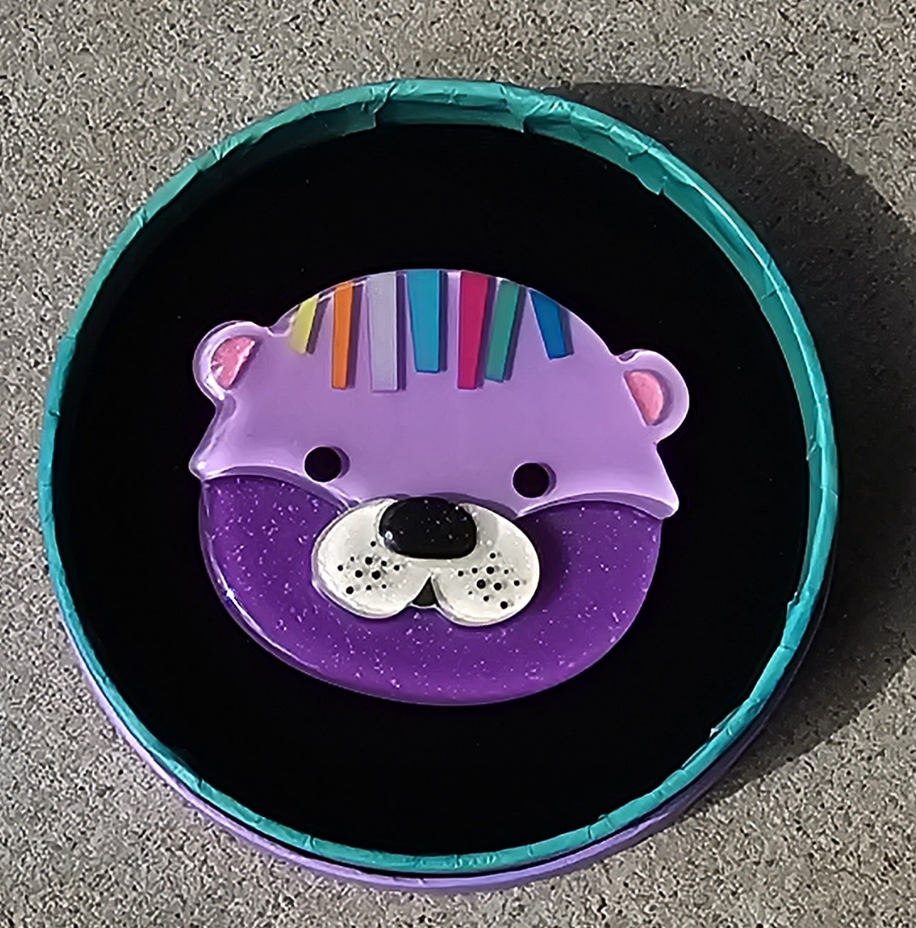 Erstwilder Brooch - Owen the Otter - morpeth antique centre hunter region valley erstwilder brooch mirror compact earrings necklace hair clips retro collectable kutopia owen the otter