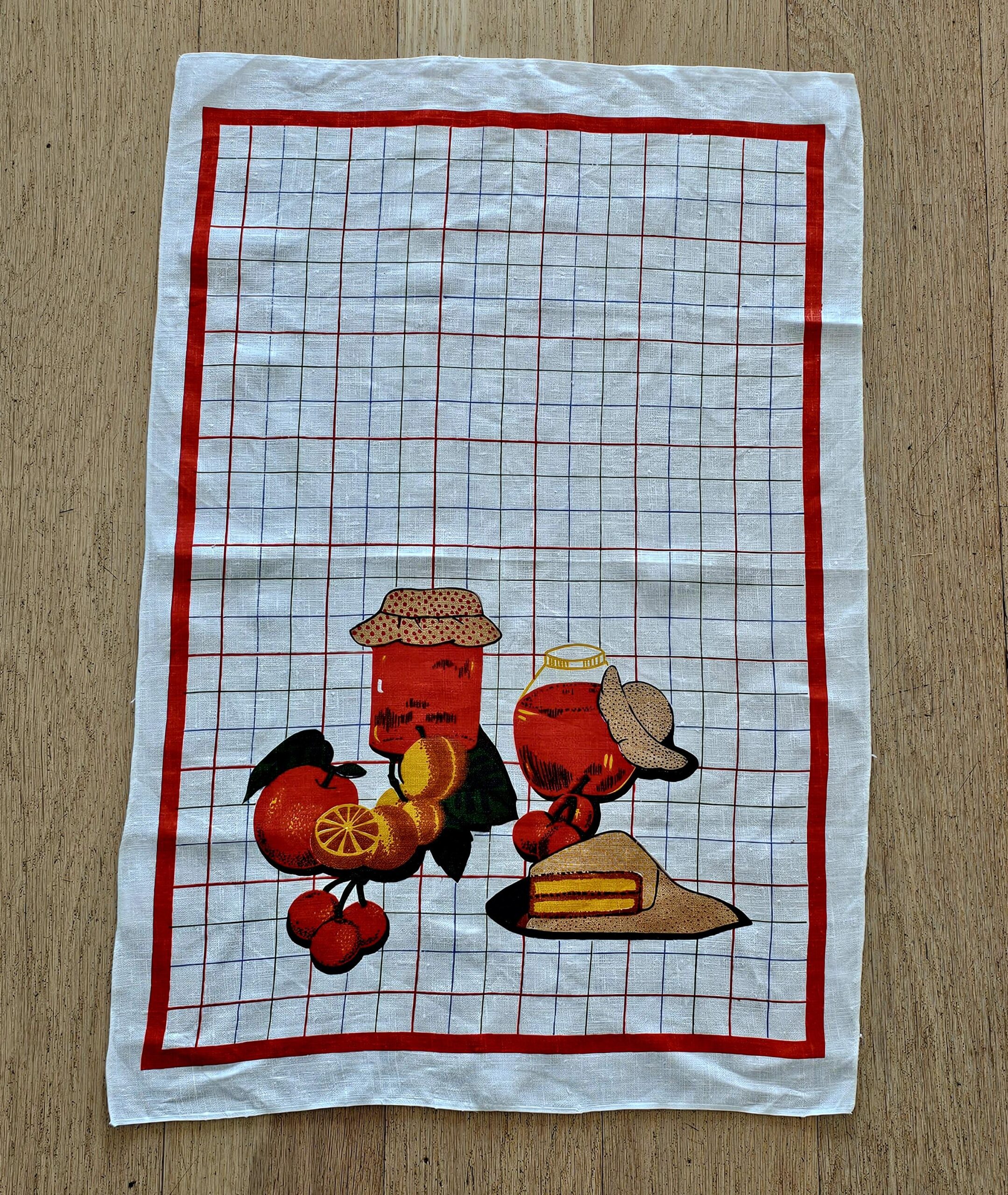 Teatowel - Jam - morpeth antique centre hunter valley region cotton linen tea towel vintage road trip destinations country city towns places