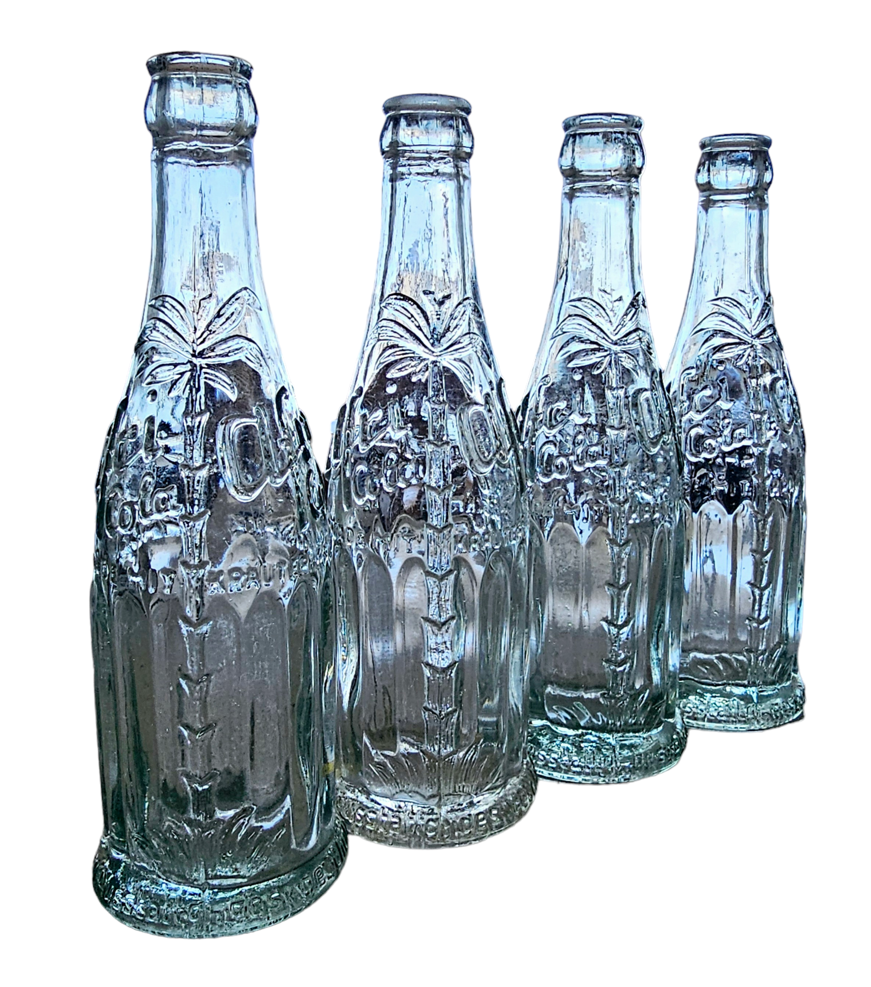 German Afri-Cola Bottle - morpeth antique centre hunter valley region afri cola coca beer mineral water soda bottle world war two era 1944 palm tree logo