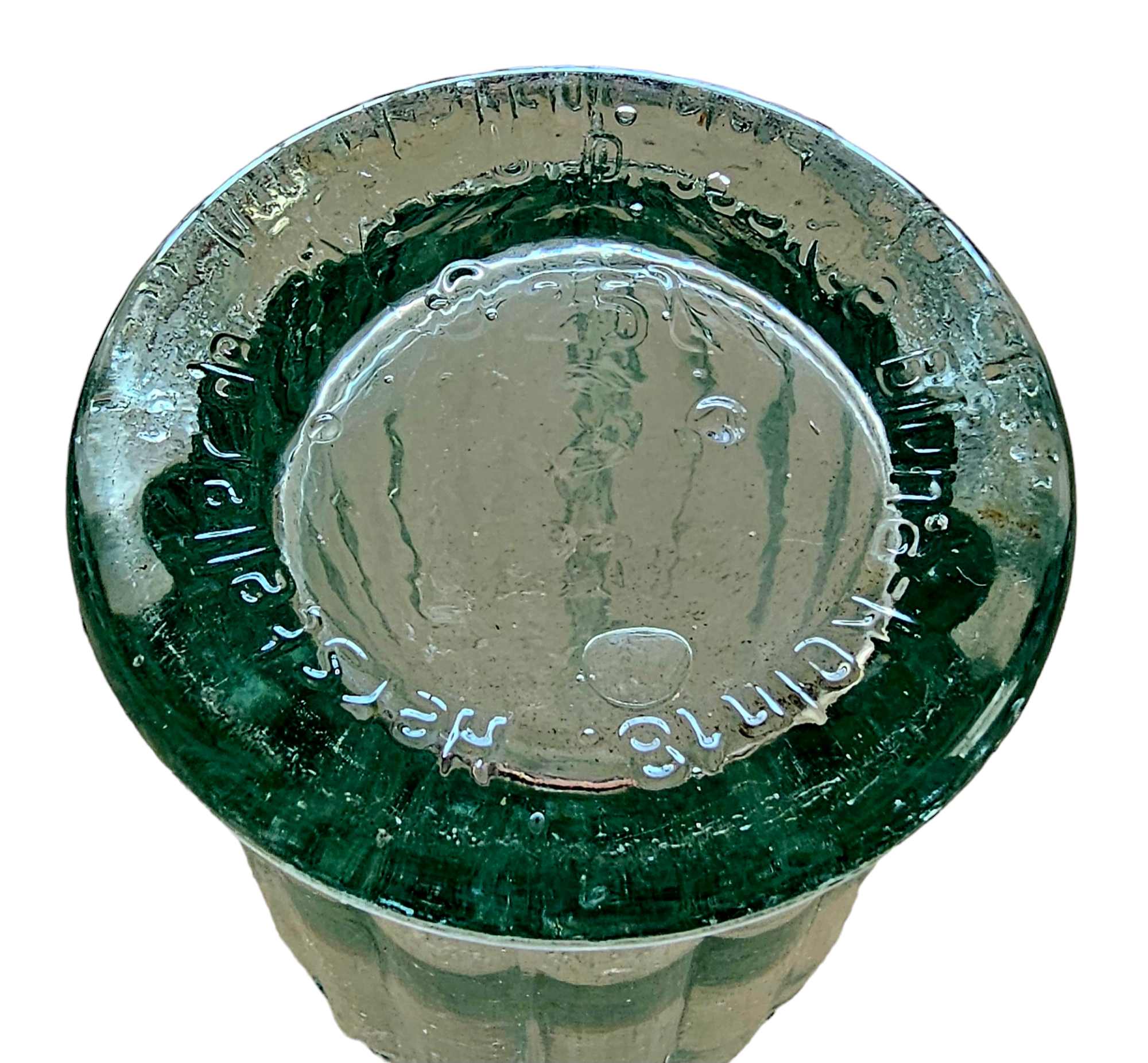 German Afri-Cola Bottle - morpeth antique centre hunter valley region afri cola coca beer mineral water soda bottle world war two era 1944 palm tree logo