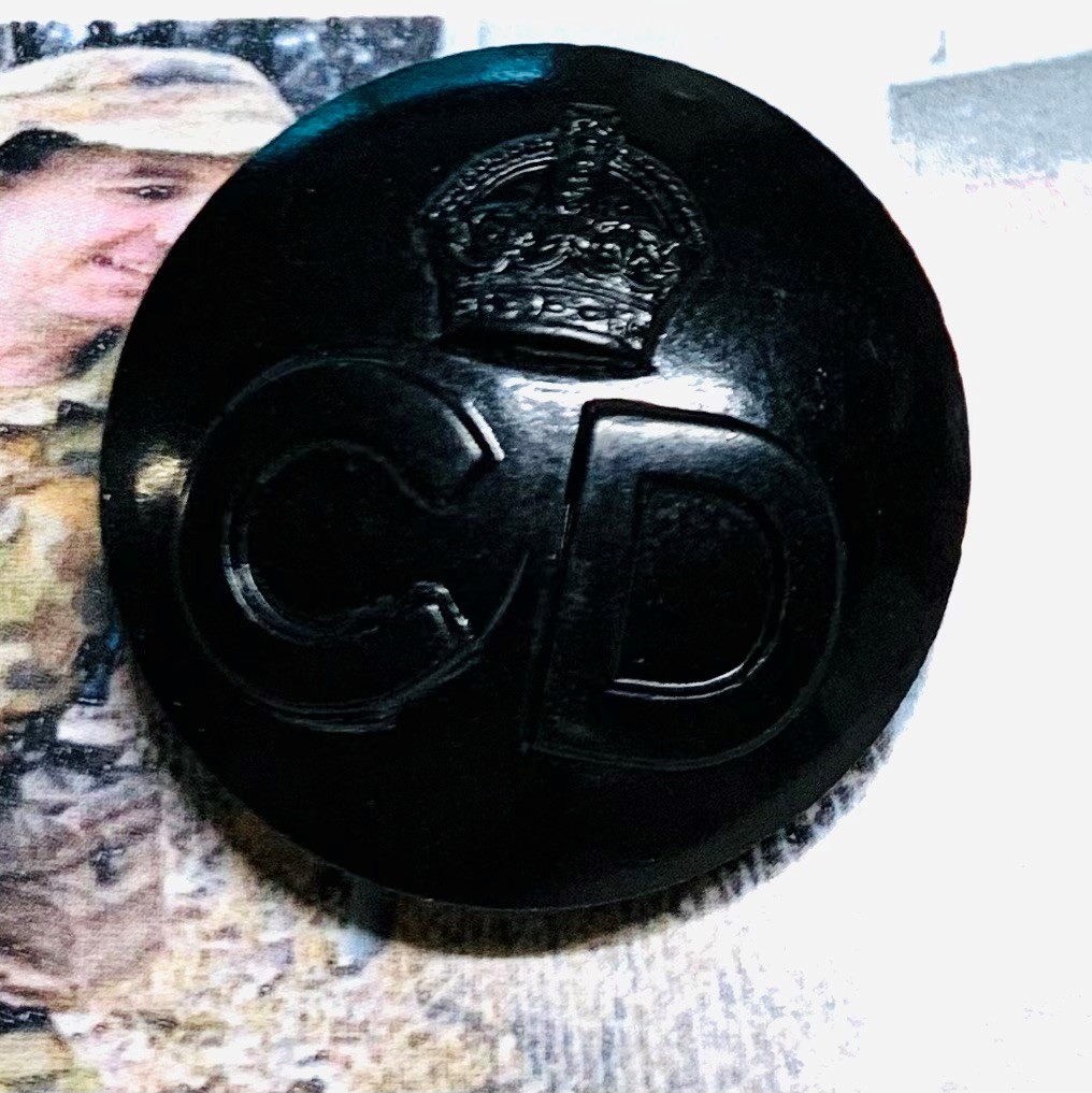 Civil Defence Corp Uniform Button (code 509) - Morpeth Antique Centre Civil Defence Uniform Button