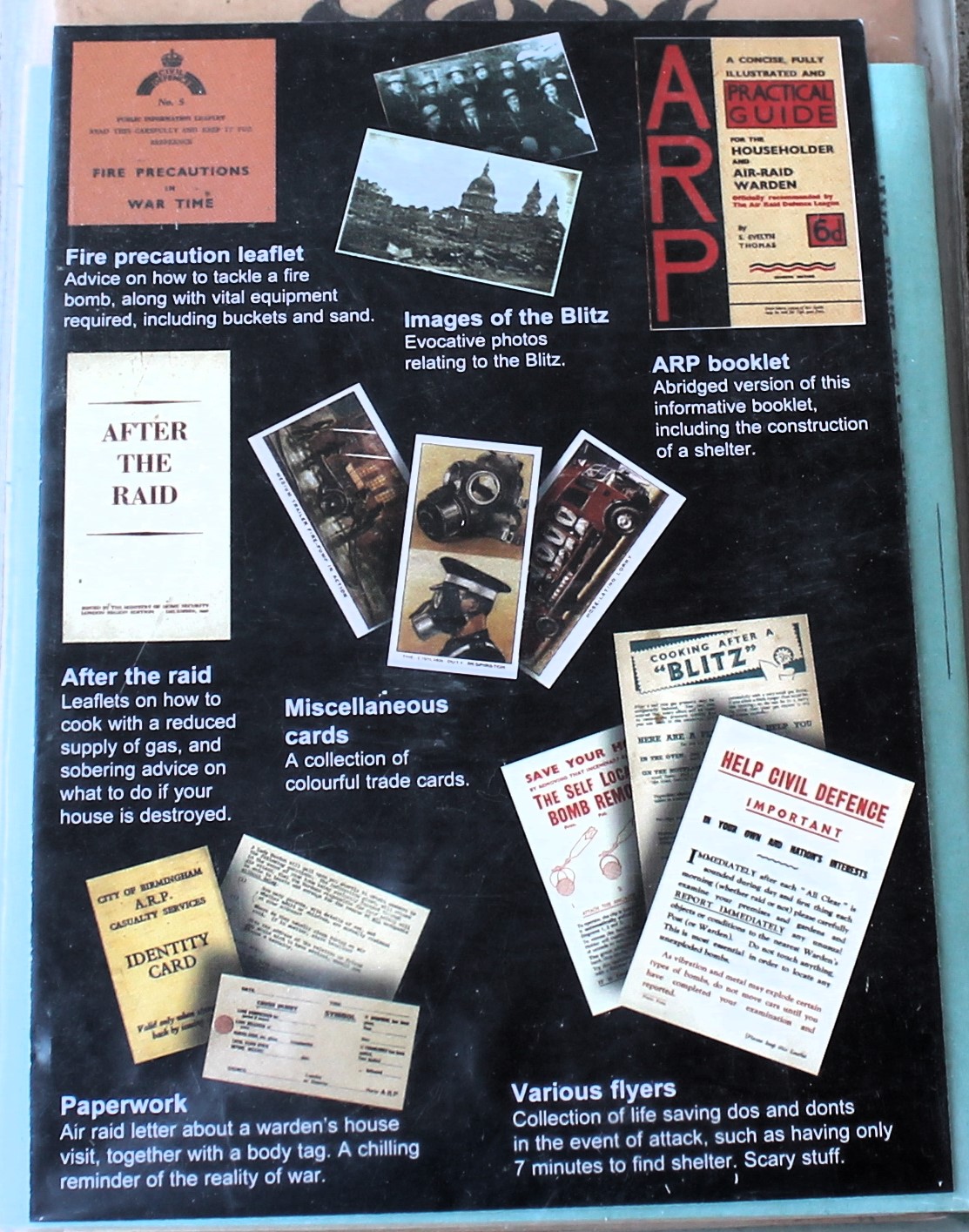 Replica Pack - Blitz - morpeth antique centre hunter valley region replica paper packs cards news leaflet ephemera postcards letters trade cards ephemera blitz world war two