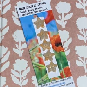 New Resin Star Buttons x 5 (code 723)